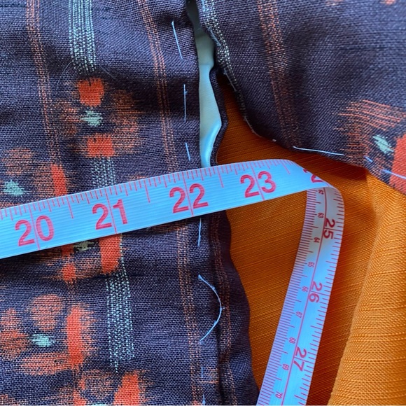 Handmade Vintage Floral Jacket Robe Brown and Orange - Picture 6 of 10